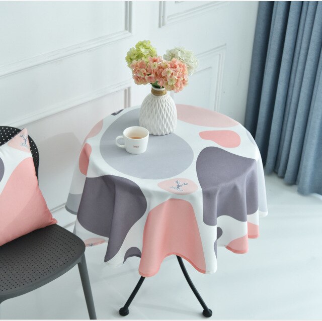 Round outdoor table cloth